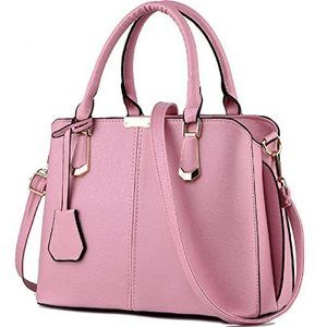 Elegant Purses And Handbags For Fashion Messenger Satchel Pu Textured Top